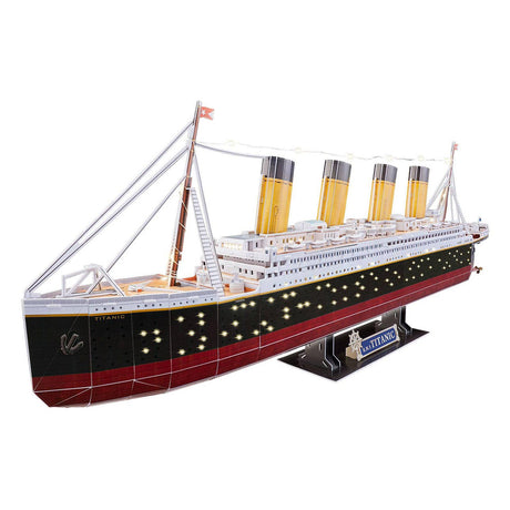 Kit de construction de puzzle 3D Revell - RMS Titanic LED Edition 266 pièces.