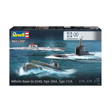 Maquette Revell - 70 ans Bundeswehr-Wilhelm Bauer, type 206a, classe 2 1:144 - 154 pcs.