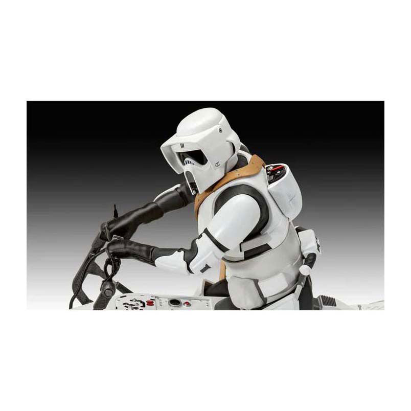 Revell maquette star wars - speeder bike le mandalorien 1:12 - 102 pcs.
