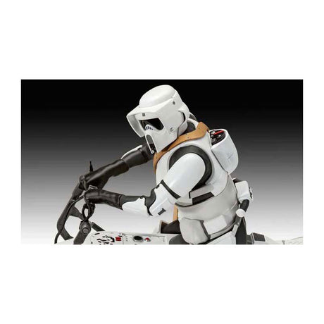 Revell maquette star wars - speeder bike le mandalorien 1:12 - 102 pcs.