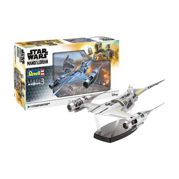 Revell maquette star wars - n1 starfighter le mandalorien 1:24 - 77 pcs.