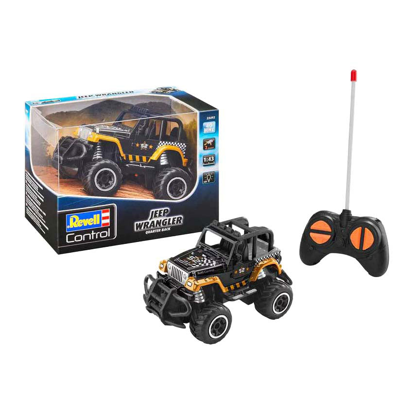 Revell voiture radiocommandée jeep wrangler quarter back - 1:43