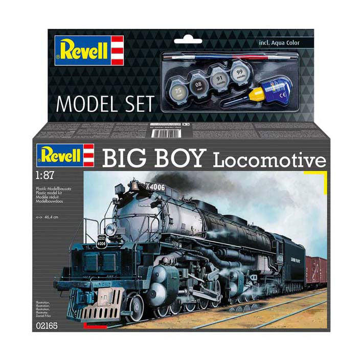 Maquette Revell - locomotive Big Boy 1:87 - 233 pièces - avec. couleurs de peinture de base