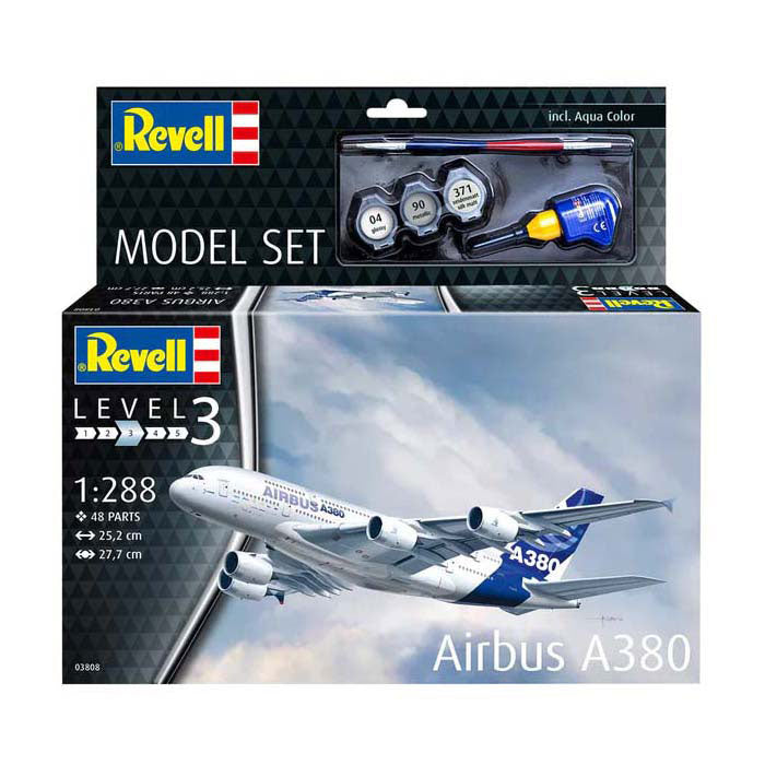 Maquette Revell - Airbus A380 1:288 - 48 pièces. - y compris couleurs de peinture de base
