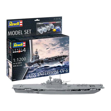 Maquette Revell - Uss Enterprise CV-6 1:1200 - 38 pcs.