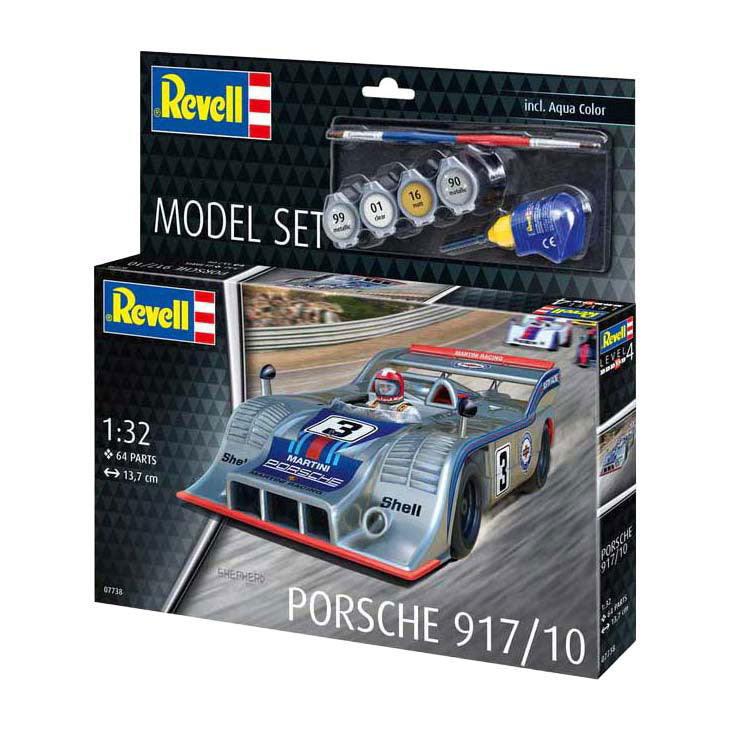 Maquette Revell - Porsche 917 1:32 - 64 pièces - incl. couleurs de peinture de base aqua color
