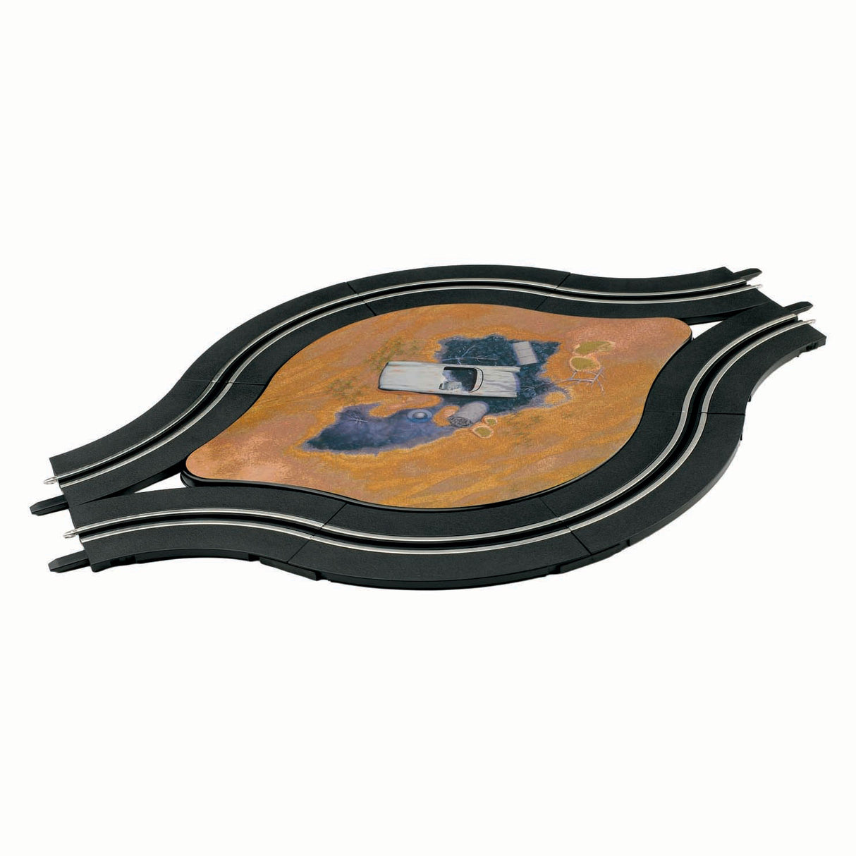 Carrera, allez !!! partie de piste de course, rond-point à voie unique - 1:43
