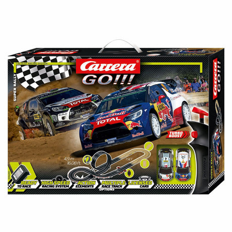 Carrera, allez !!! super rallye - piste de course avec 2 voitures - 1:43