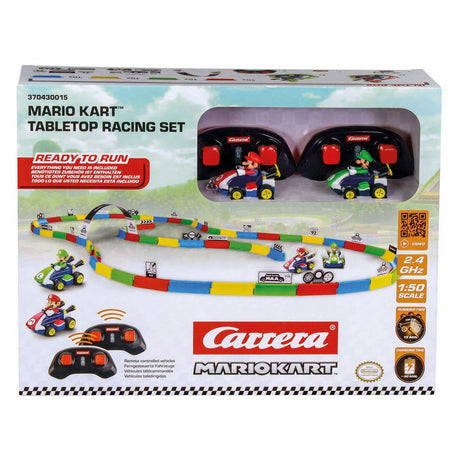 Carrera RC 2,4 GHz Mario Kart Ensemble de course sur table – Mario Luigi 1:43
