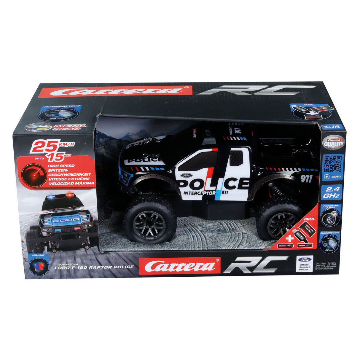 Carrera 2,4 GHz Ford F-150 Raptor Police RC