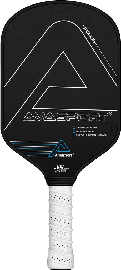 Ama sport pickleball paddle pa016 bleu – pagaie carbone – contrôle de puissance –