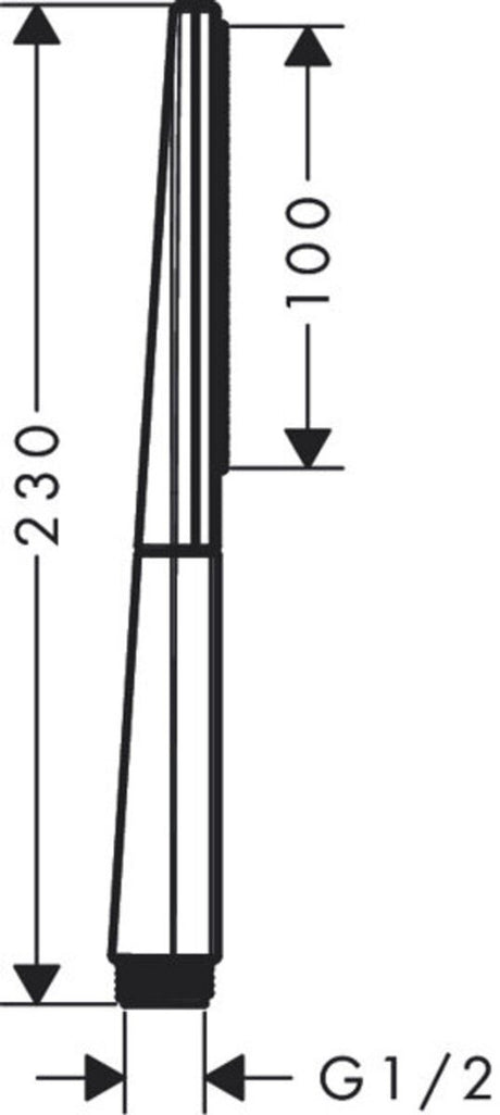 Hansgrohe rainfinity douchette à main 100 1jet blanc mat