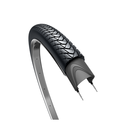 Edge Tire Traveler Basic 28 x 1,40 37-622 mm - noir avec réflexion