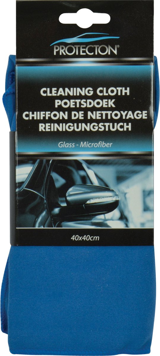 Tissu de polissage Protecton 40 x 40 cm de microfibre bleu