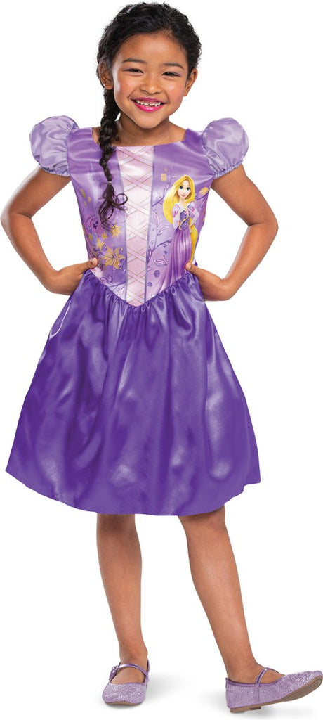 Déguisement princesse disney - emmêlée, raiponce basic plus, taille xs (3-4 ans), fille
