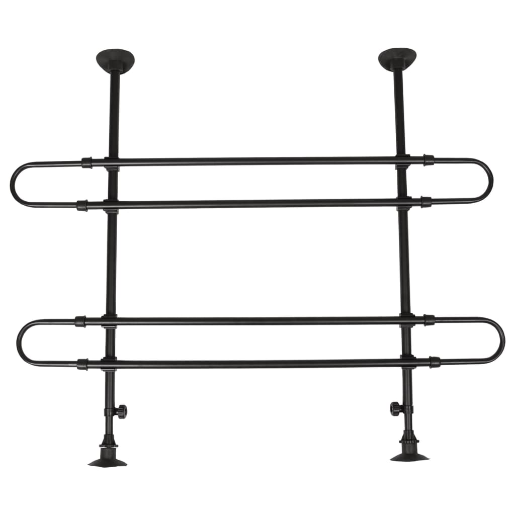 Flamingo Flamingo Car Dog Rack Sima 2 Rods and 2 Fasteners Black