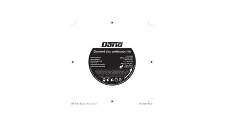 Dario Tools disque à tronçonner diamanté 115mm