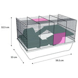 Flamingo Flamingo CAGE CAGE JARO 2 50,5X33X32.5 CM Black and Blue