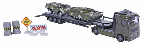 Transporteur militaire 2 jeux + chars 24cm