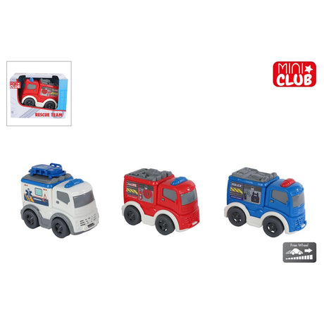 Véhicule de secours mini club roue libre 8cm