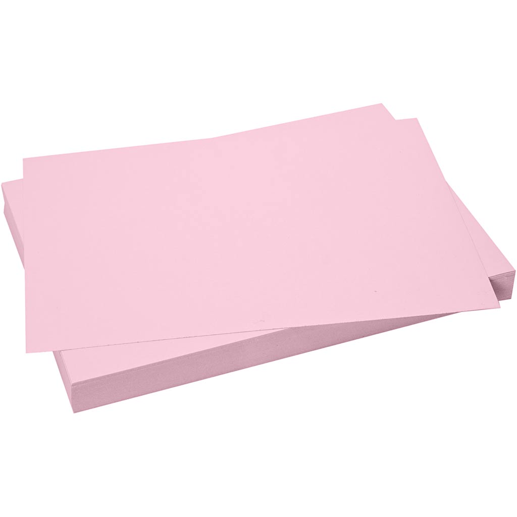 Carton d'entreprise Creativ, feuille 50x70 cm, format 50x70 cm, 270 gr, rose clair, 100 feuilles 1 boîte