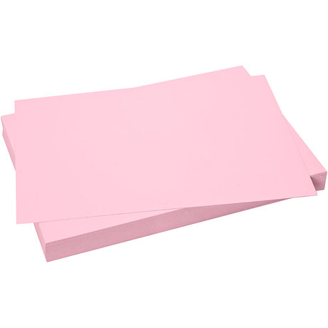Carton d'entreprise Creativ, feuille 50x70 cm, format 50x70 cm, 270 gr, rose clair, 100 feuilles 1 boîte