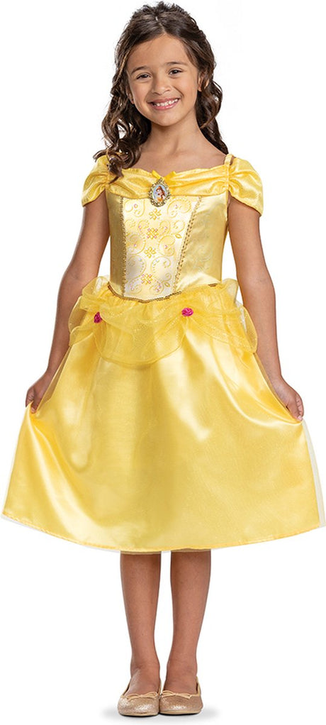 Déguisement princesse disney - la belle la bête, belle robe classique, taille s (5 - 6 ans), fille