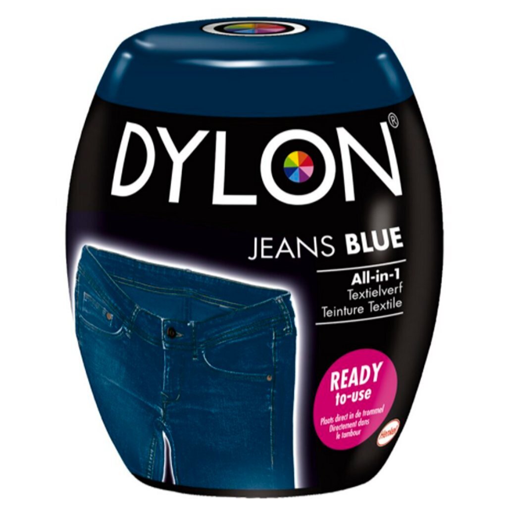 Peinture textile Basic Dylon lavable en machine bleu jean 350 gr