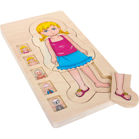 Small foot - puzzle corps en bois fille, 29 pcs.