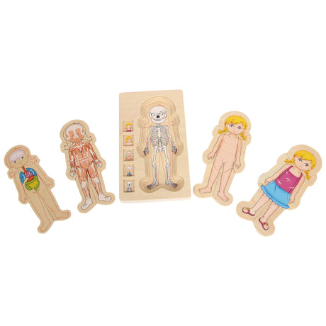 Small foot - puzzle corps en bois fille, 29 pcs.