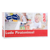 Îlot de pirate de Ludo en bois à petit pied