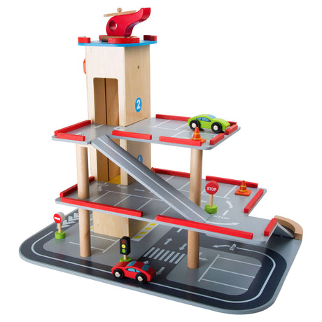 Petit pied - parking en bois avec accessoires