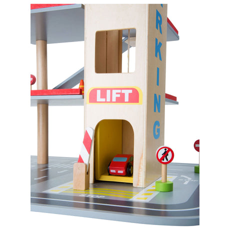 Petit pied - parking en bois avec accessoires