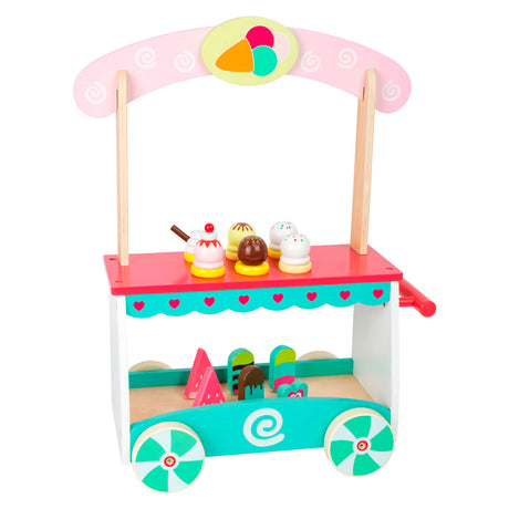 Small foot - chariot à glace en bois avec accessoires