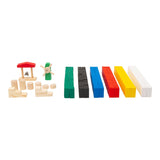 Small foot - rallye de dominos en bois, 490 pcs.