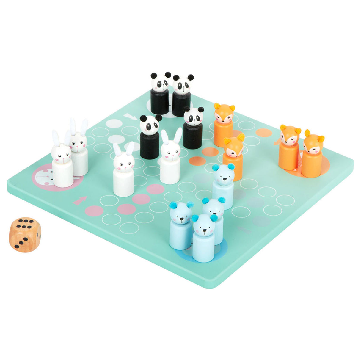 Small foot ludo game animals wood