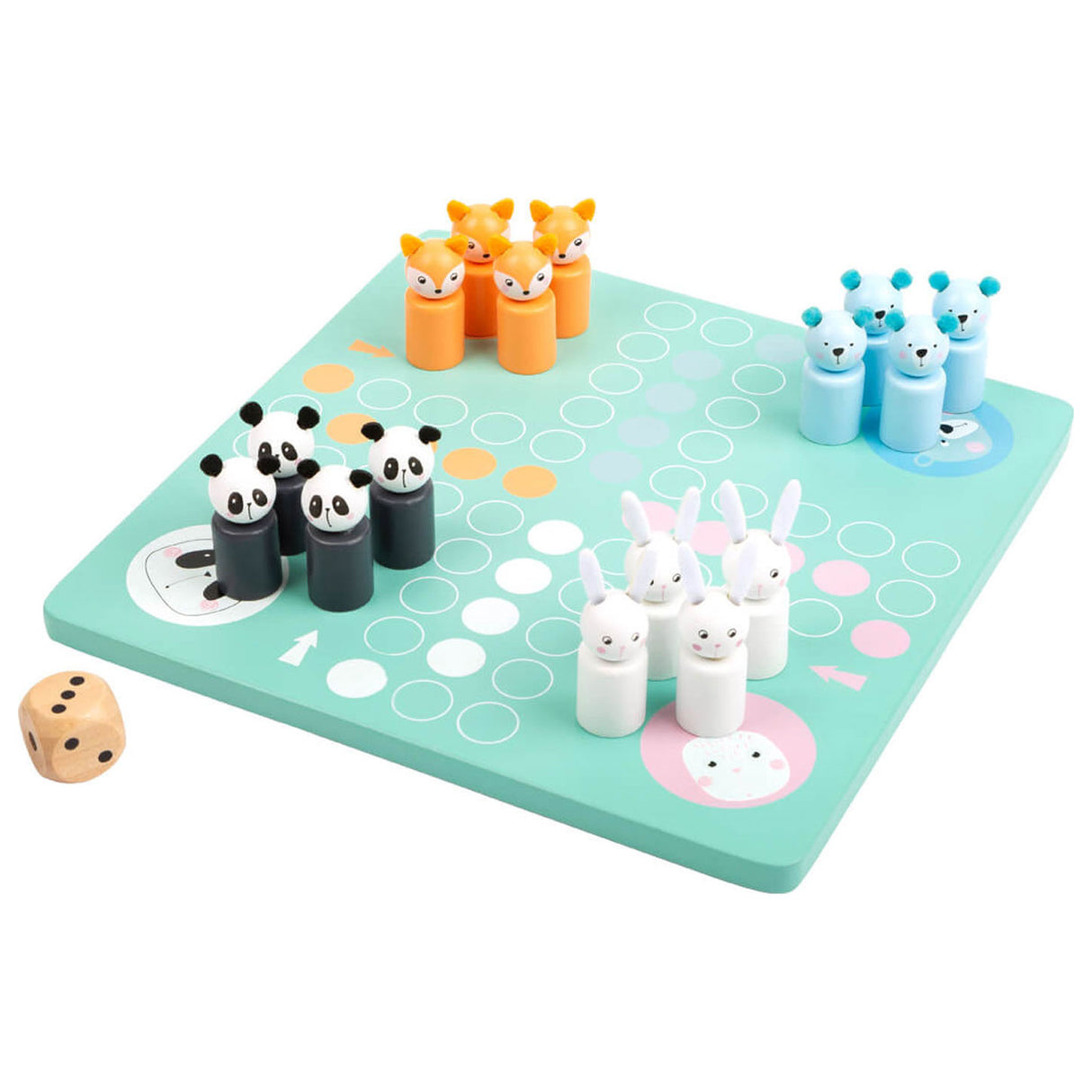 Small foot ludo game animals wood