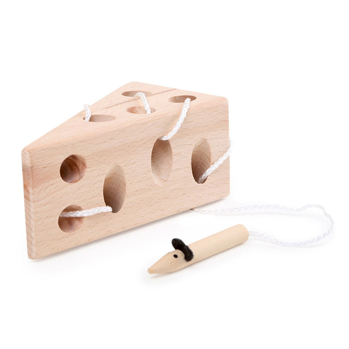 Petit pied - fromage et jeu de route en bois de la souris