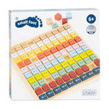 Petit pied - temps de calcul en bois couleur, 82dlg.