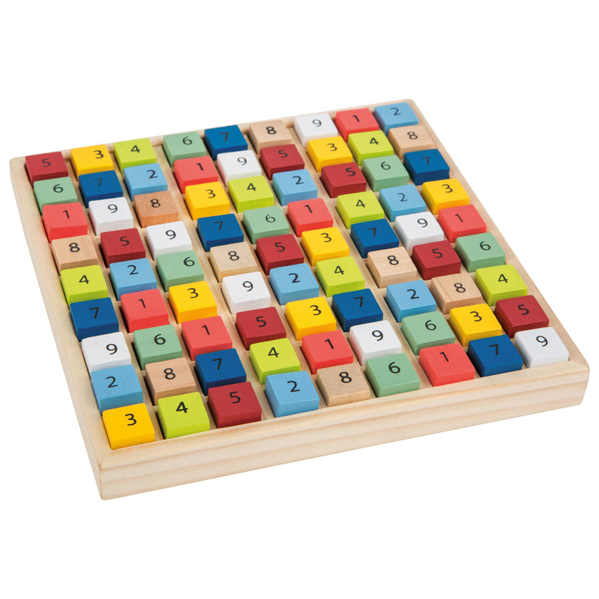 Petit pied - Couleur de jeu Sudoku en bois, 82dlg.