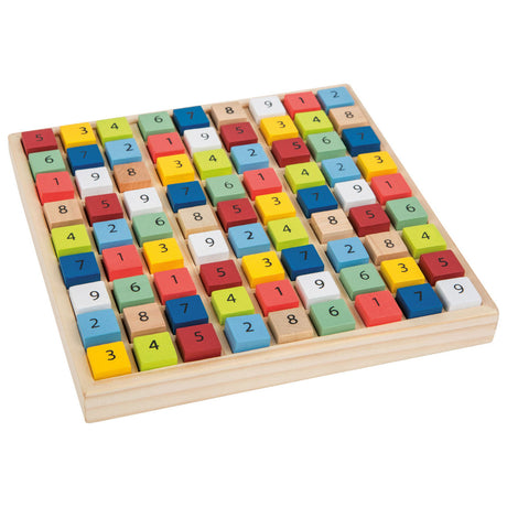 Petit pied - Couleur de jeu Sudoku en bois, 82dlg.