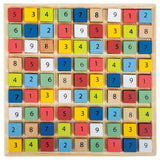 Petit pied - Couleur de jeu Sudoku en bois, 82dlg.