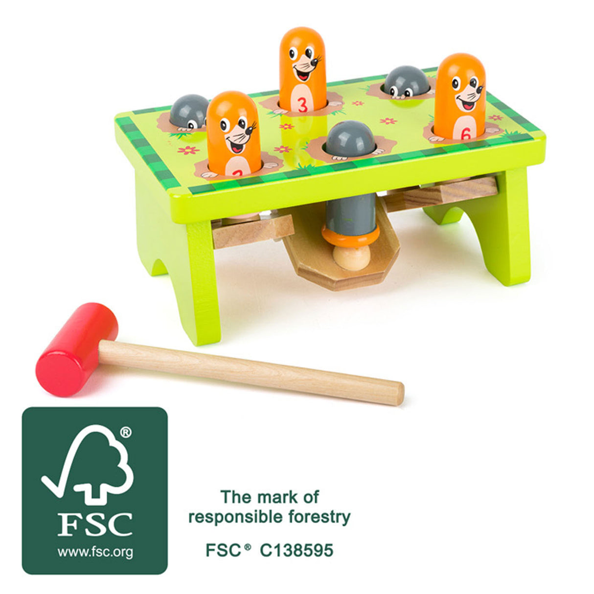 Petit pied - Mollen en bois en bois