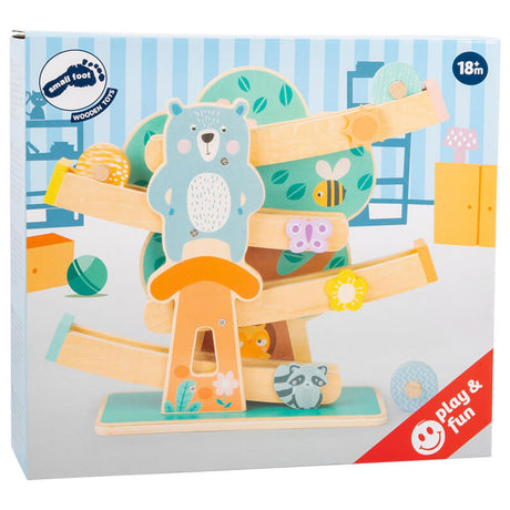 Petit pied - Knikkerbaan en bois Dieren Pastel