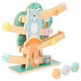 Petit pied - Knikkerbaan en bois Dieren Pastel