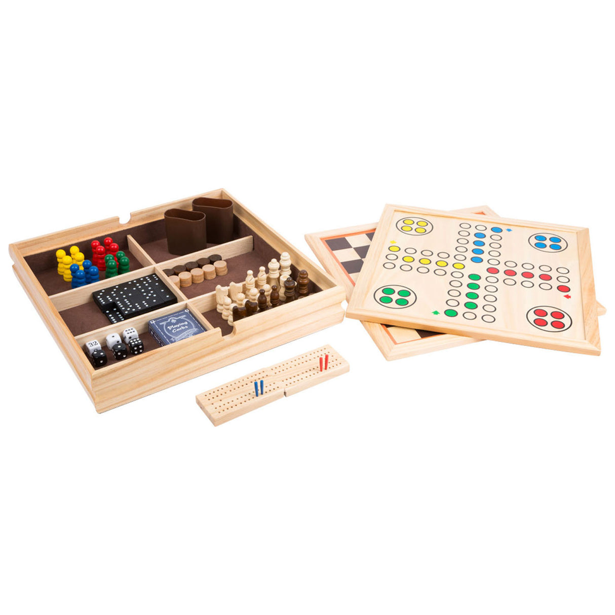 Small foot - jeux classiques en bois 9en1