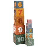 Small foot - blocs à empiler safari en carton, 10 pcs.