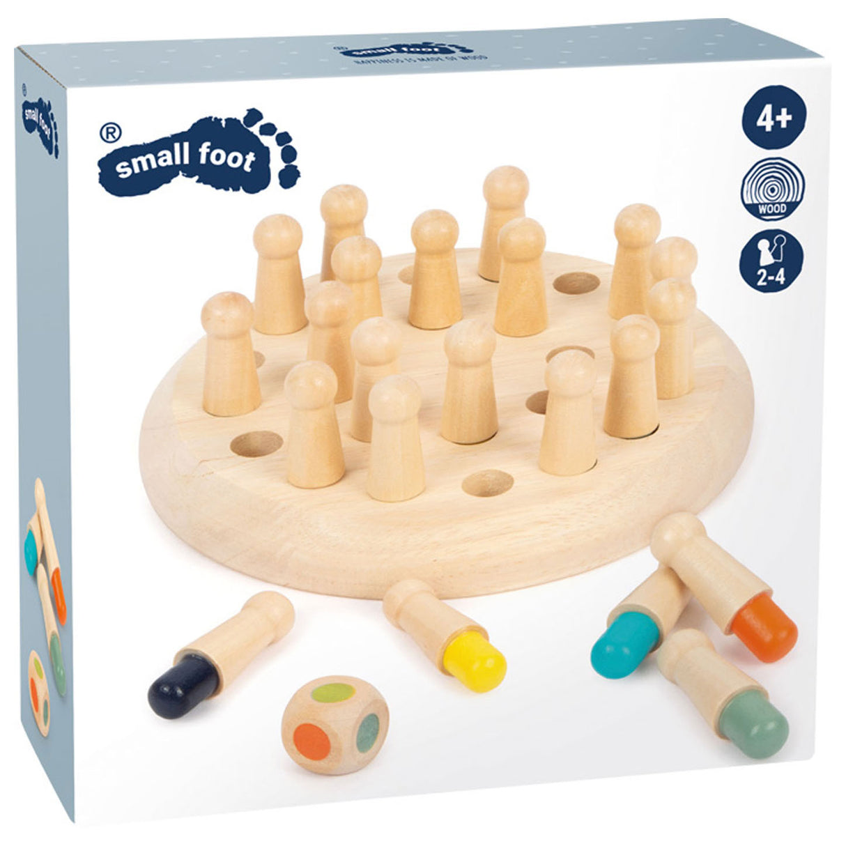 Small foot wooden colors memo game