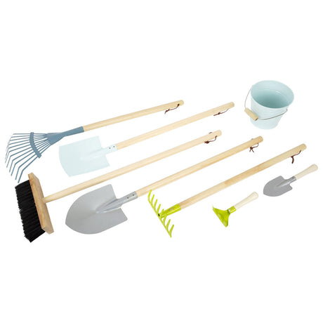 Petit pied - outils de jardin pour enfants en bois, 8dlg.