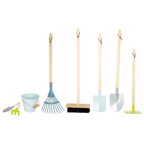 Petit pied - outils de jardin pour enfants en bois, 8dlg.